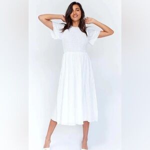 Princess Polly White Midi Dress Jayla bridal soft girl cottagecore tomato girl 4